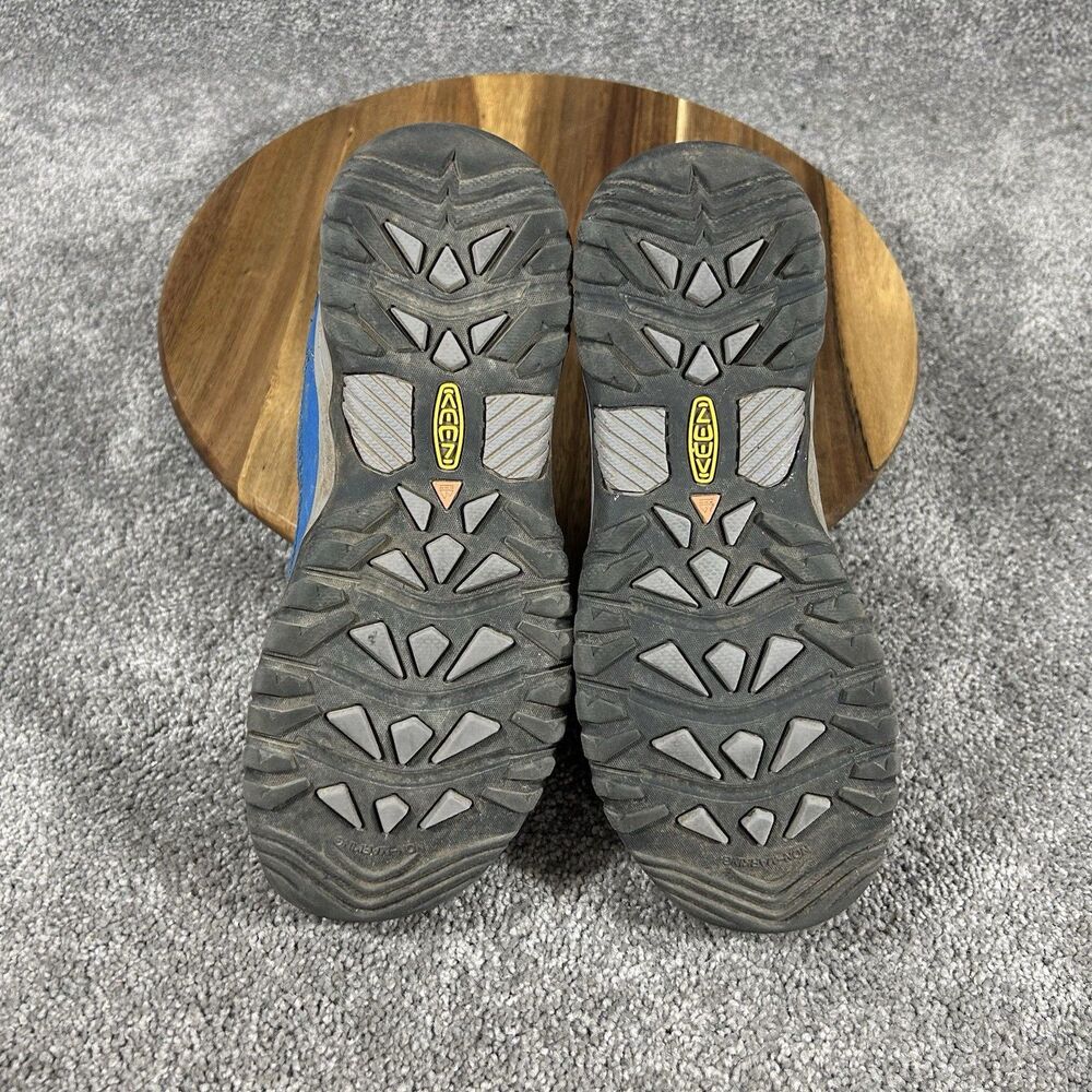 Keen Targhee Sport Vent 1024737 Youth Sz 4 Blue Outdoor Hiking Trail Shoes Used - Picture 9 of 12